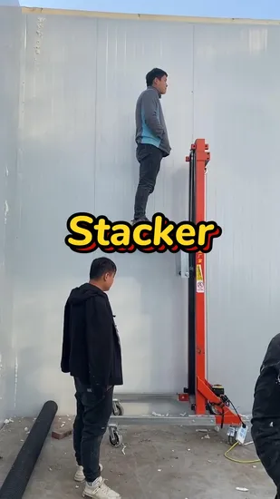 Hot Selling Self Propelled Articulated Boom Lift Pallet Electric Stacker Forklift for Warehouse Working